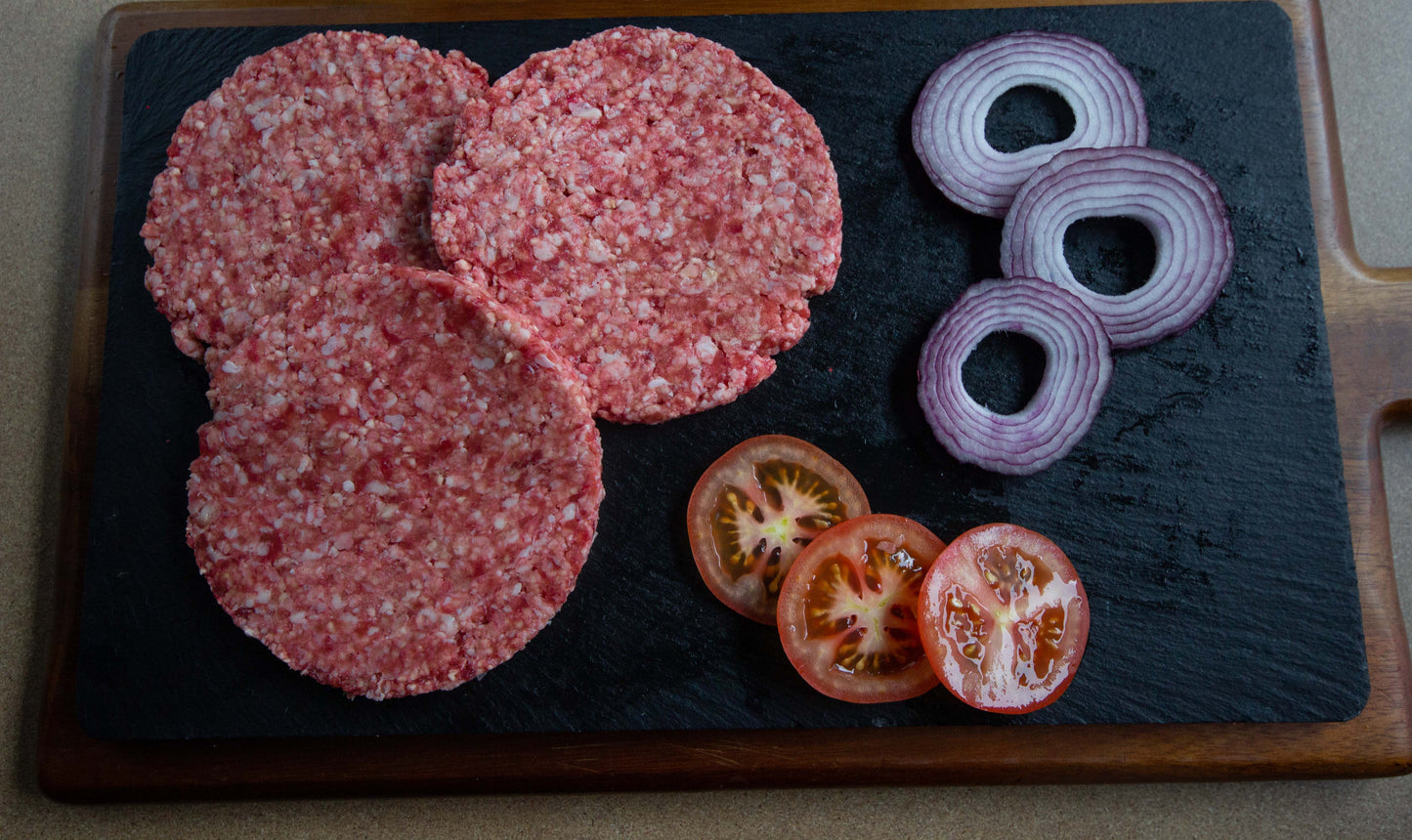 Beef Bacon and Cheese Burgers 6oz (2 Pack)